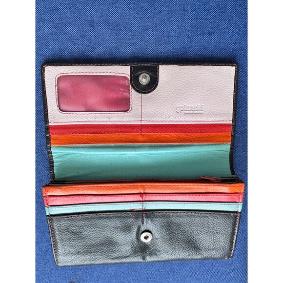 Golunski Wallet Fold Over Flap Leather w/ Card Pockets Interior Coin Compartment - Picture 1 of 6